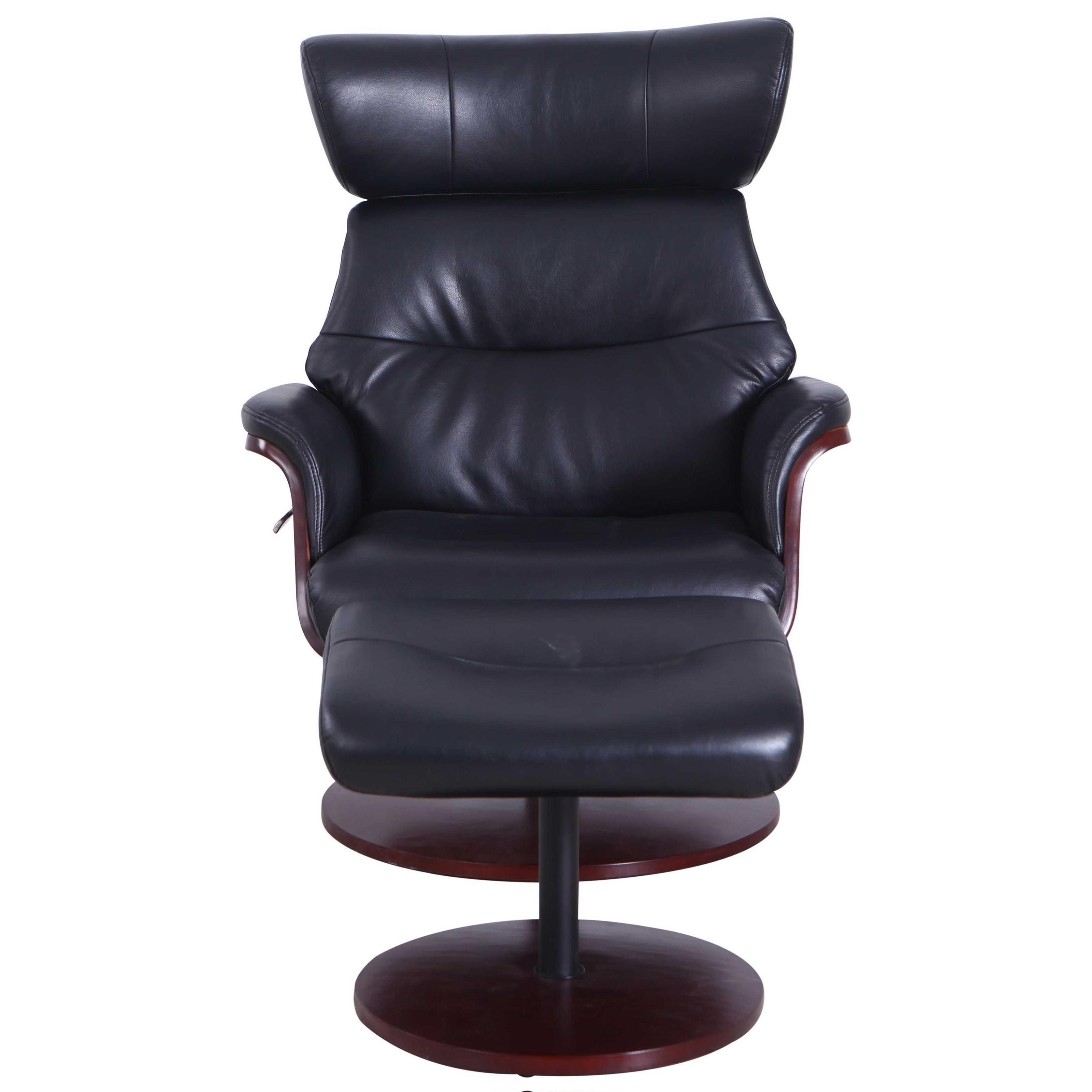 Reclining Swivel Chair and Ottoman