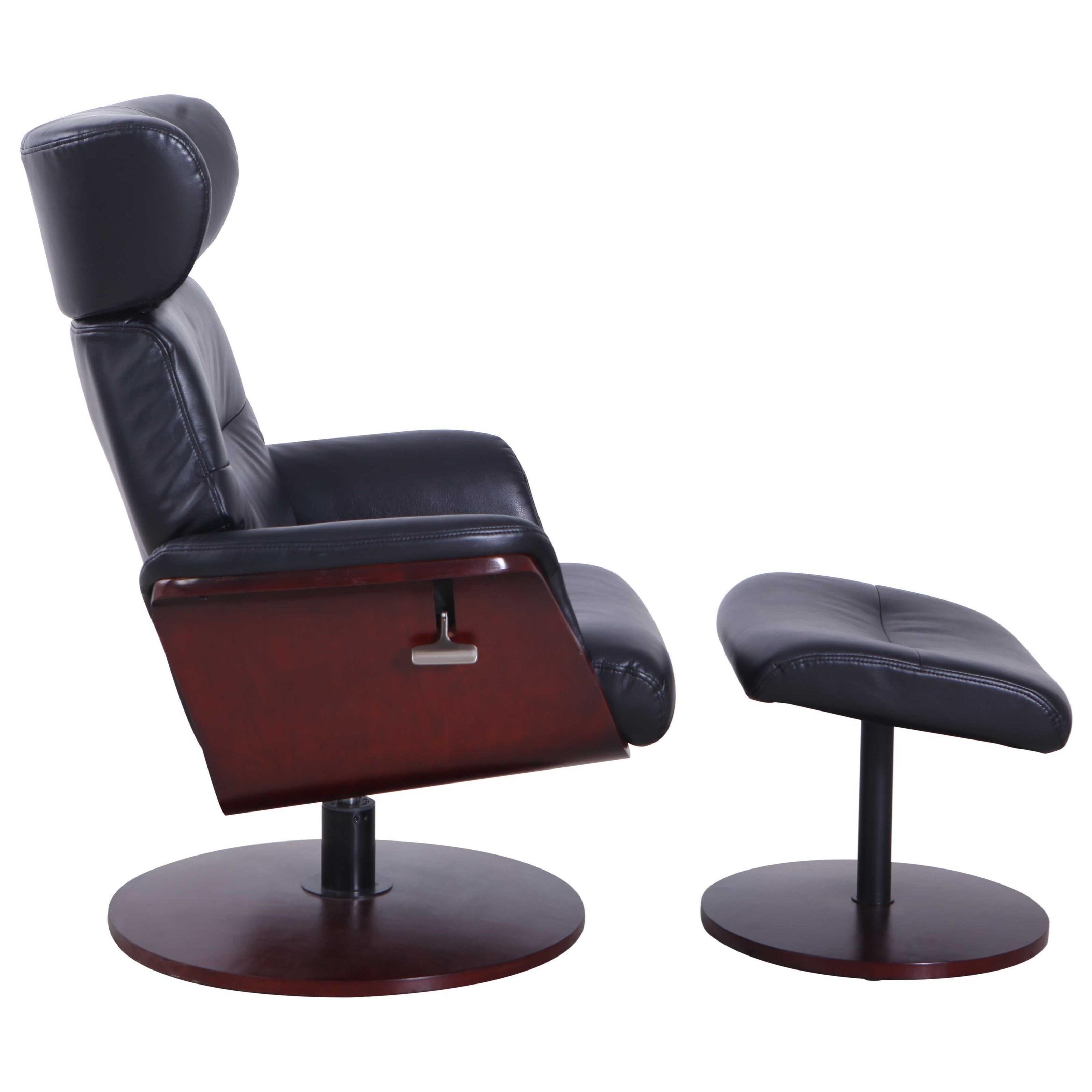 Reclining Swivel Chair and Ottoman