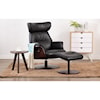 Mac Motion Chairs Sennet Reclining Swivel Chair and Ottoman