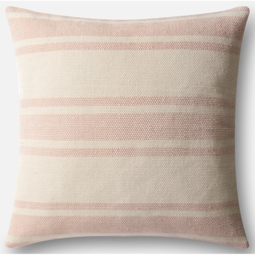 22" X 22" Cover w/Down Blush / Ivory Pillow