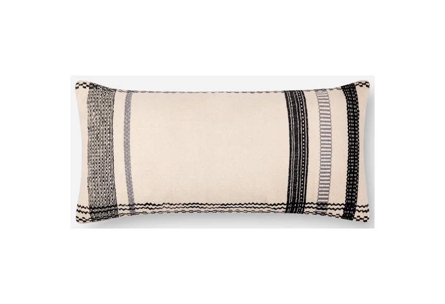 Accent Pillows 12" x 27" Down Pillow by Magnolia Home by Joanna Gaines for Loloi at Howell Furniture