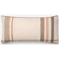 Ivory / Copper 12" X 27" Down Pillow