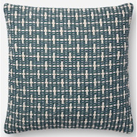 Blue 18" X 18" Down Pillow