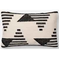 Black / White 13" X 21" Down Pillow