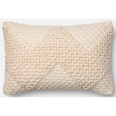 13" X 21" Cover w/Poly Ivory Pillow