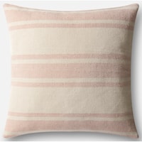 22" X 22" Cover w/Poly Blush / Ivory Pillow