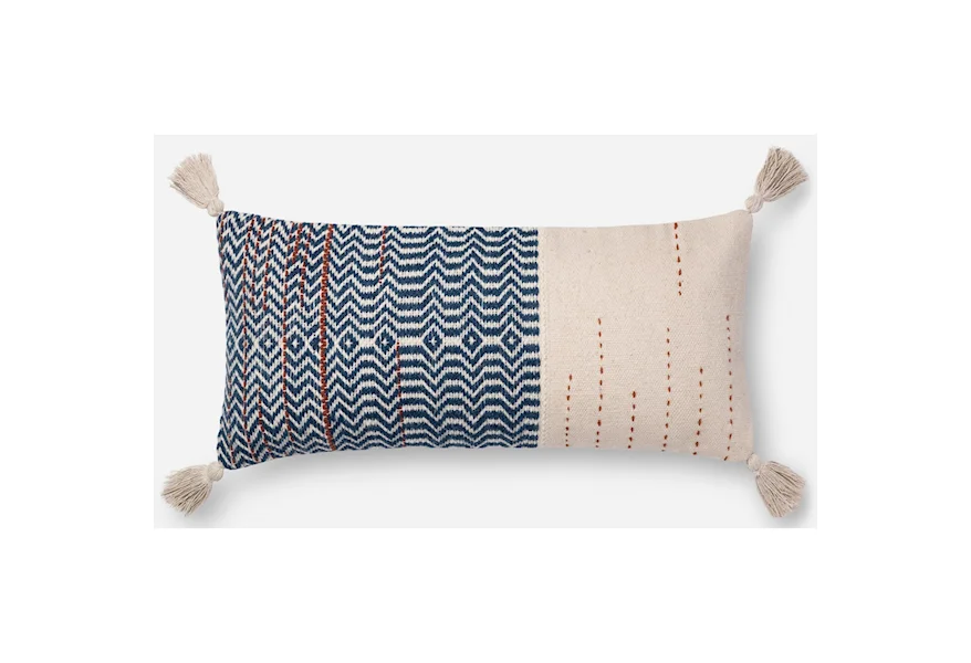 Accent Pillows 12" x 27" Polyester Pillow by Magnolia Home by Joanna Gaines for Loloi at Howell Furniture