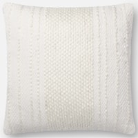 Ivory / Ivory 18" X 18" Polyester Pillow