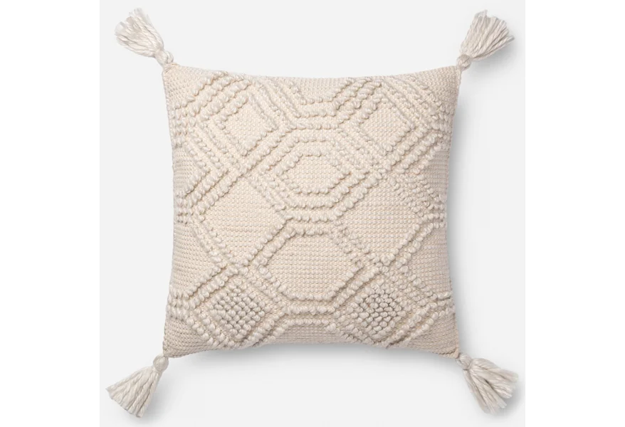 Accent Pillows 22" x 22" Polyester Pillow by Magnolia Home by Joanna Gaines for Loloi at Howell Furniture