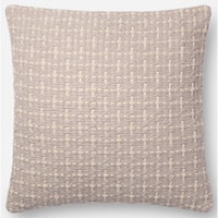 Grey 18" X 18" Polyester Pillow