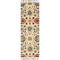 2' 6" X 7' 6" Hand-Tufted Ivory / Multi Contemporary Runner Rug