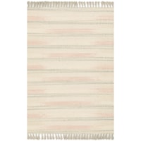 2' 3" x 3' 9" Hand Woven Ivory / Multi Transitional Rectangle Rug