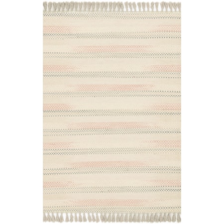 5' 0" x 7' 6" Hand Woven Ivory / Multi Transitional Rectangle Rug