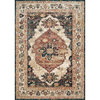 Ivory / Spice 1'-6" X 1'-6" Square Rug