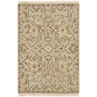 2' 6" X 7' 6" Hand-Made Neutral Traditional Runner Rug