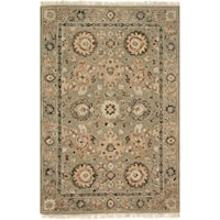 9' 3" X 13' Hand-Made Lt Grey / Lt Grey Traditional Rectangle Rug