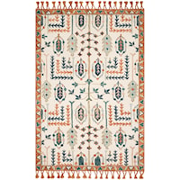 Ivory / Persimmon 3'-6" X 5'-6" Rug