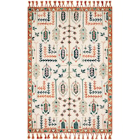 Ivory / Persimmon 5'-0" X 7'-6" Rug