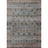 2' 7" X 4' Machine-Made Fog / Multi Contemporary Rectangle Rug