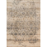 2' 7" X 4' Machine-Made Ivory / Quarry Contemporary Rectangle Rug