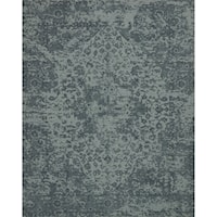 2' 3" x 3' 9" Machine-Made Teal Traditional Rectangle Rug