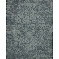 2' 6" X 7' 6" Machine-Made Teal Traditional Runner Rug