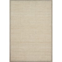 2' 3" x 3' 9" Hand-Made Lt Grey Traditional Rectangle Rug