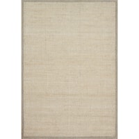 3' 6" x 5' 6" Hand-Made Lt Grey Traditional Rectangle Rug