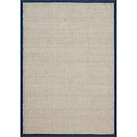 5' 0" x 7' 6" Hand-Made Navy Traditional Rectangle Rug