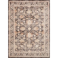 7' 10" x 10' 10" Machine-Made Mocha Traditional Rectangle Rug