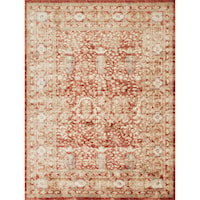 7' 10" x 10' 10" Machine-Made Terracotta Traditional Rectangle Rug