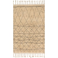 4' 0" x 6' 0" Hand-Knotted Natural / Grey Transitional Rectangle Rug