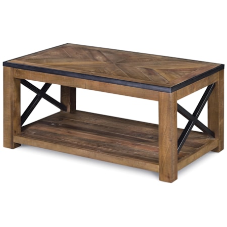 Small Rectangular Cocktail Table (w/ caste