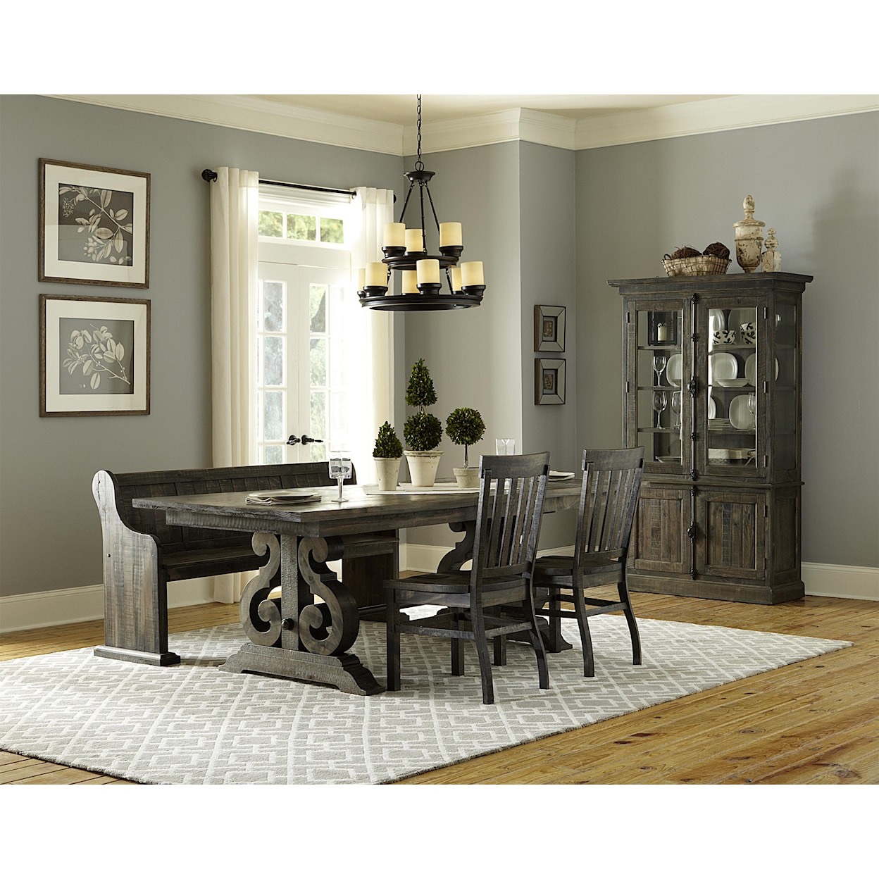 Magnussen Home Bellamy Dining 6 Pc Dining Set