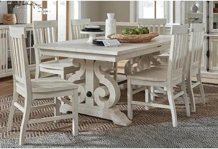 Brooklyn Brooklyn 5-Piece Dining Table Set by Magnussen Home at Morris Home