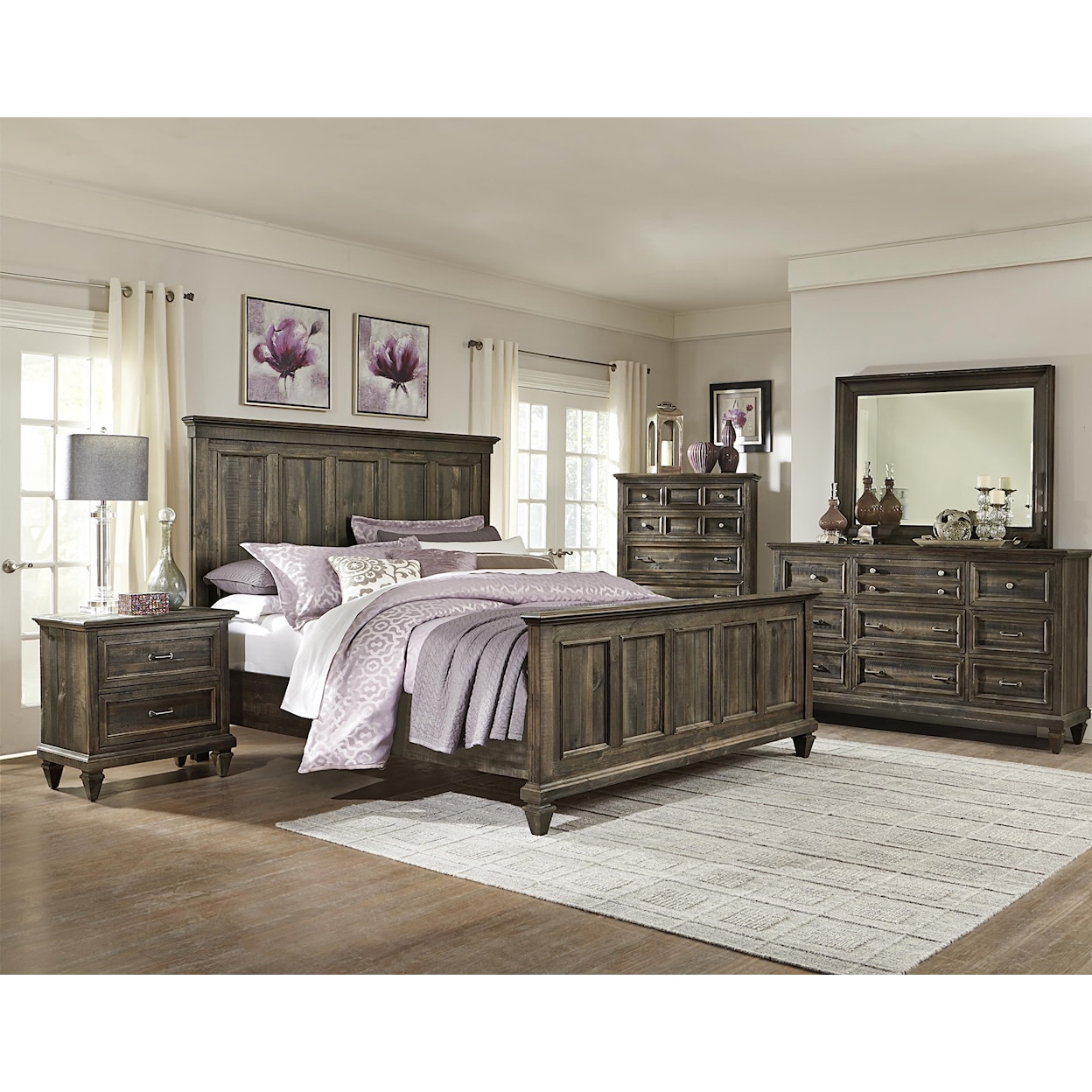 Magnussen Home Calistoga Bedroom Four Piece Queen Bedroom