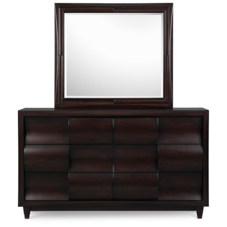 Dresser with Mirror Combination
