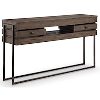 Rectangular Sofa Table with Four Drawers