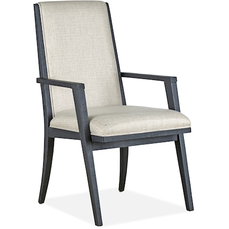 Fully Upholstered Dining Arm Chair