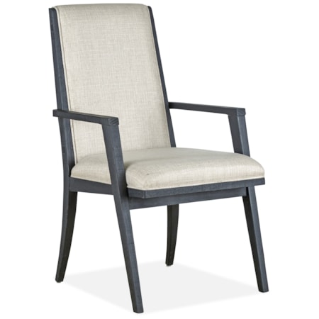 Fully Upholstered Dining Arm Chair