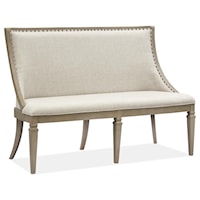 Bench w/Upholstered Seat & Back