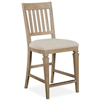 Counter Dining Chair w/Upholstered Seat