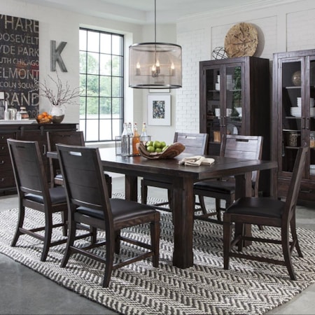 7 Piece Table and Chair Set