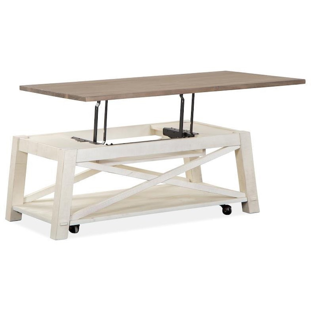 Magnussen Home Sedley Occasional Tables Lift Top Storage Cocktail Table