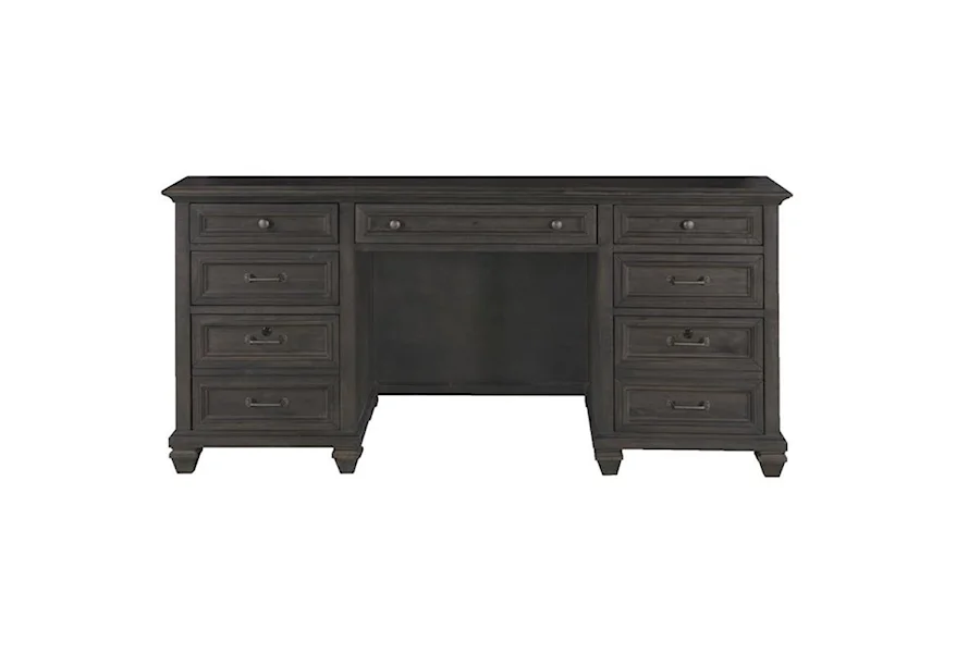 Sutton Place Home Office Kneehole Credenza by Magnussen Home at Howell Furniture