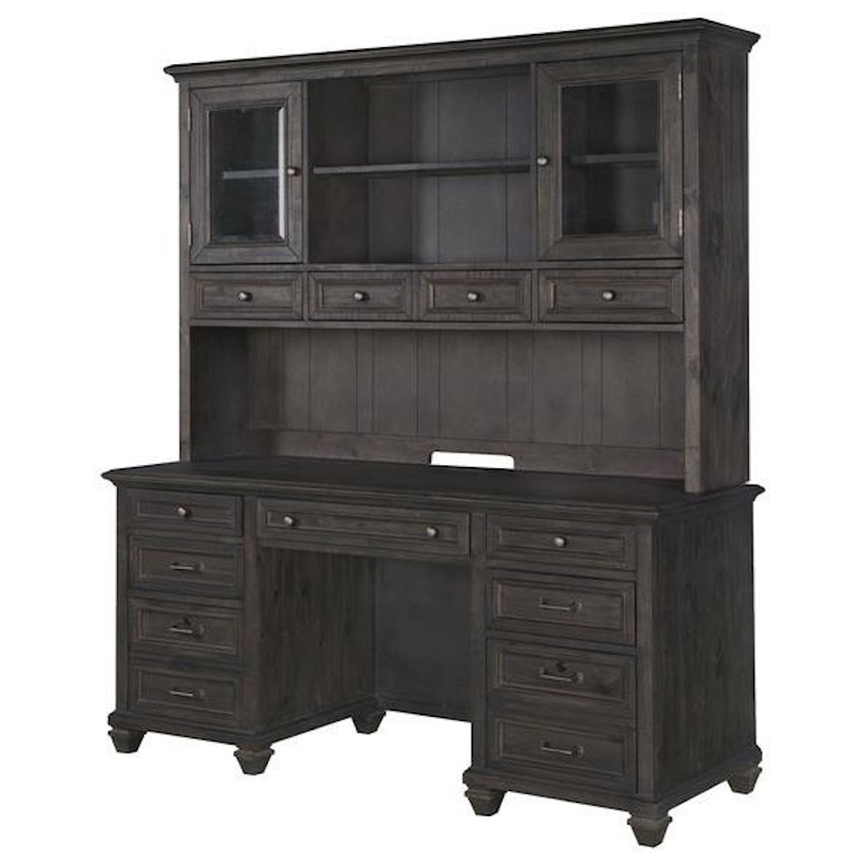 Magnussen Home Sutton Place Home Office Credenza and Hutch