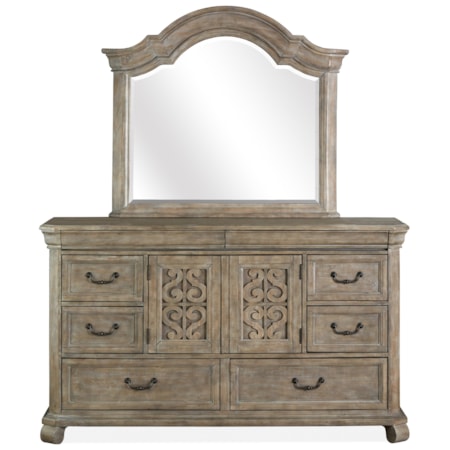 Drawer Dresser & Mirror Set