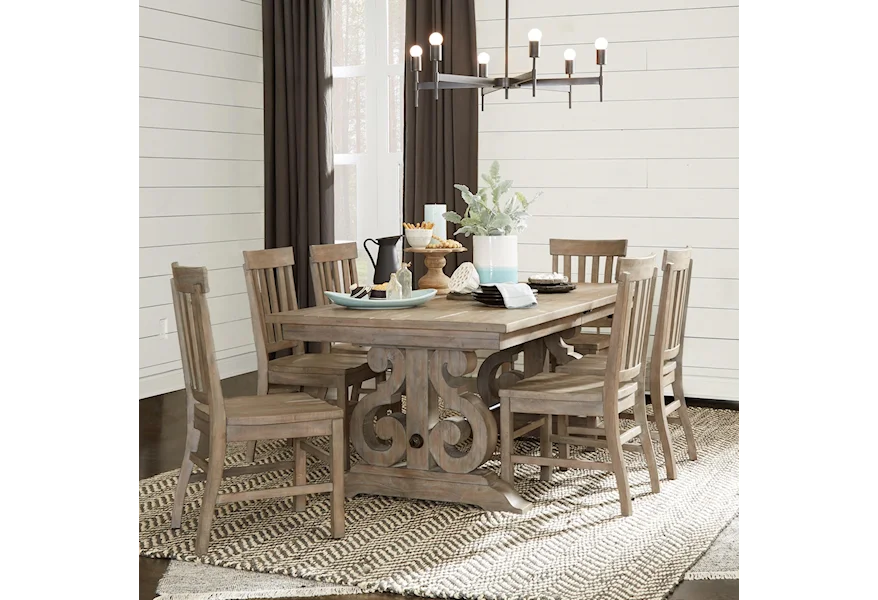 Tinley Park 5 Piece Dining Table Set by Magnussen Home at Reeds Furniture