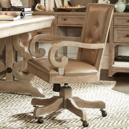 Upholstered Swivel Chair