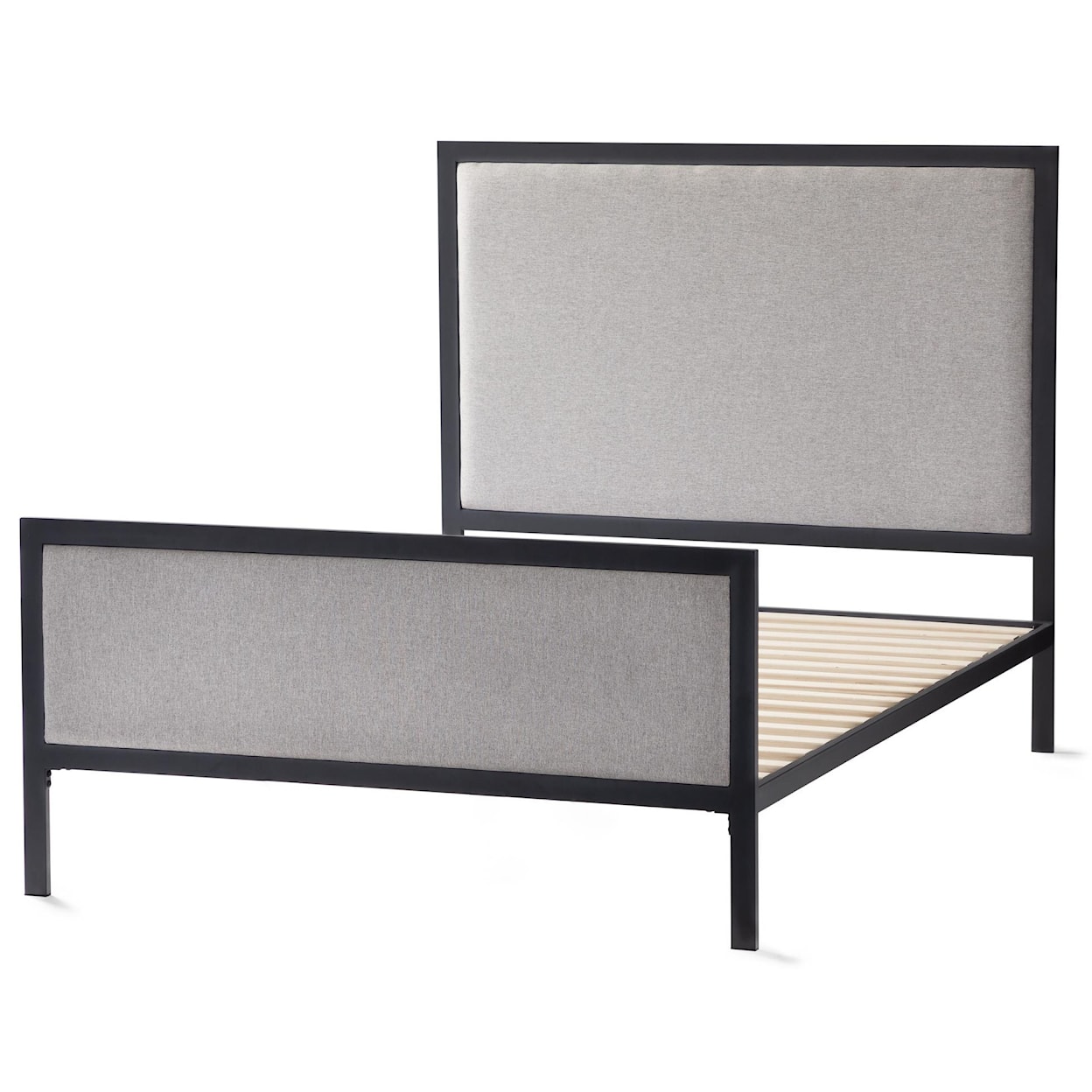 Malouf Clarke Metal Upholstered Bed, Queen, Stone